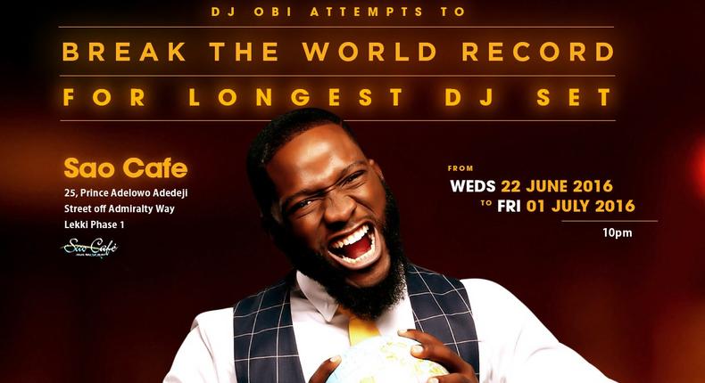 DJ Obi Longest DJ Set Guinness World Record 