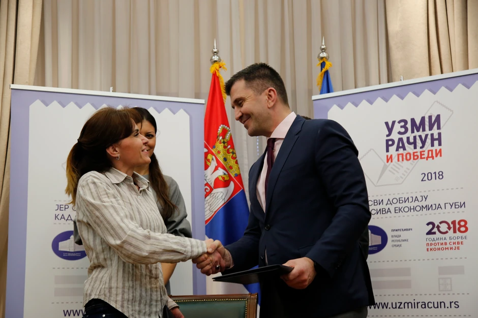 Dejana Lukić i ministar Đorđević