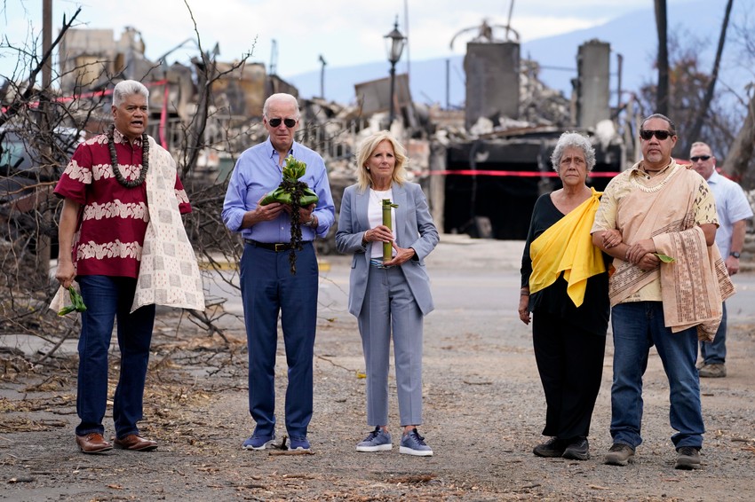 Poseta Džoa Bajdena Lahajni na ostrvu Maui, Havaji, nakon katastrofalnih požara