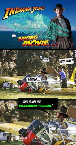 Wypadek Harrisona Forda w memach