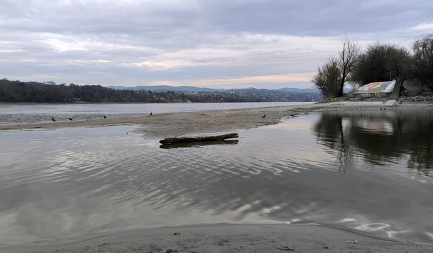 Dunav kod Apatina - nizak vodostaj, arhiva
