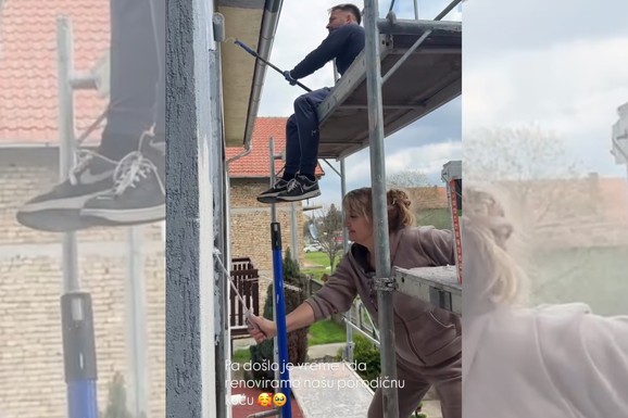 MALTERIŠE BARABAR SA MAJSTORIMA Teodora snimila mama Džehvu na Veliku subotu: Radovi u punom jeku, a evo što je svi hvale (FOTO)