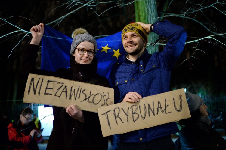 Protest przed Kancelarią Prezesa Rady Ministrów