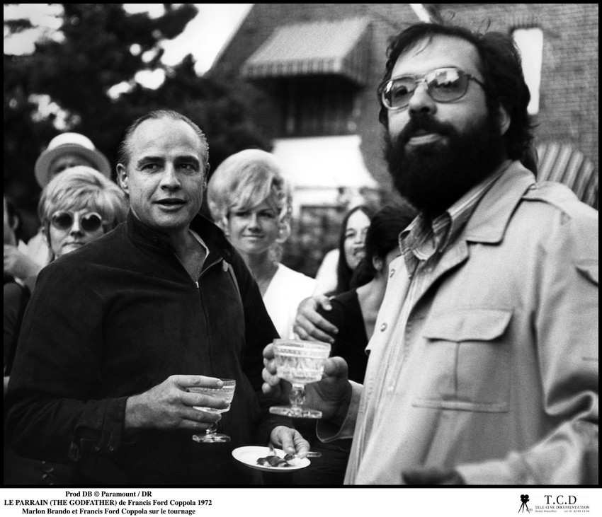 Marlon Brando i Frensis Ford Kopola na snimanju "Kuma"