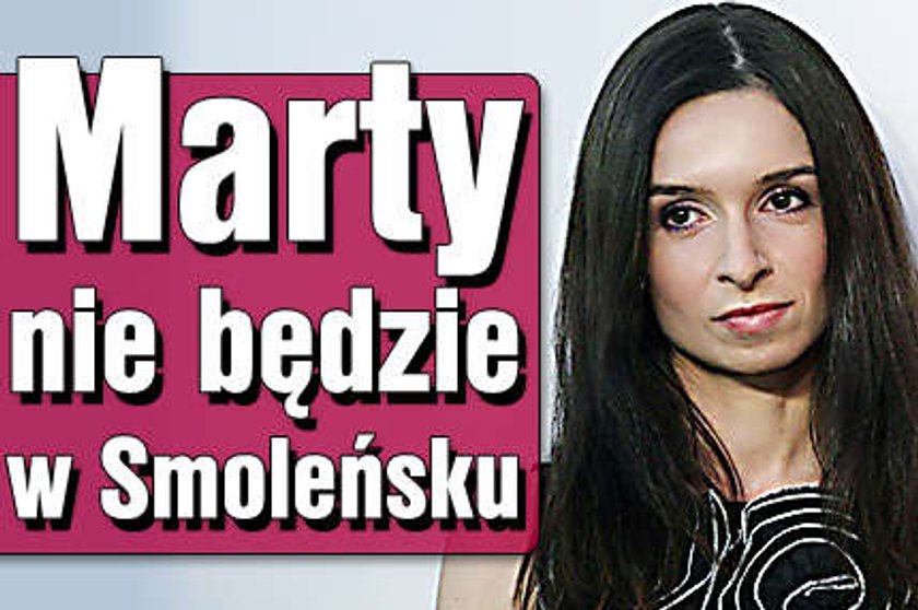 Marty nie będzie w Smoleńsku