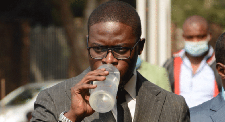 Nairobi Senator Johnson Sakaja during a recent court appearance