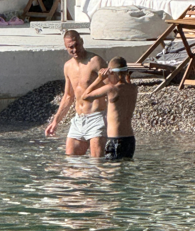 Nemanja Vidić sa sinom