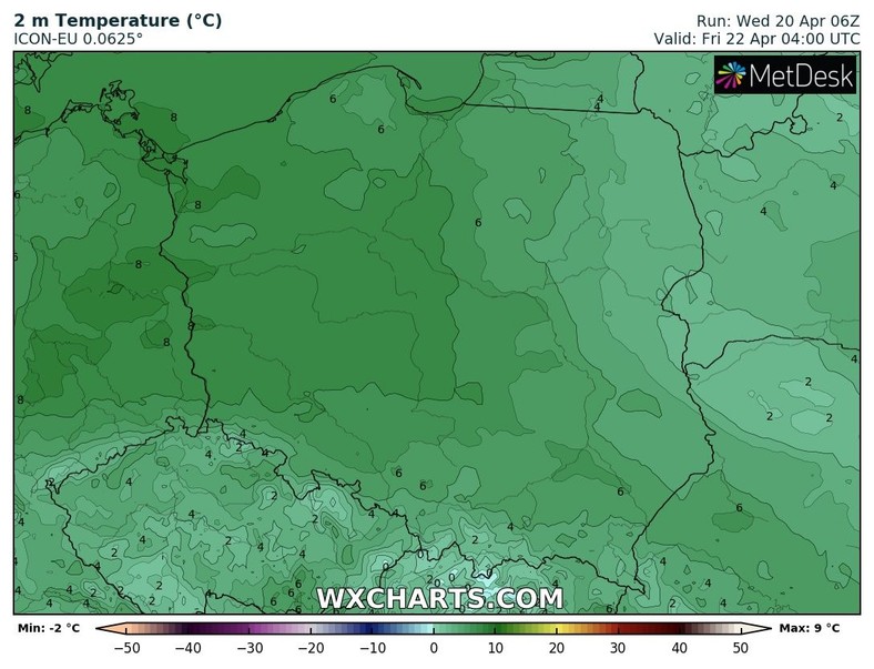 Poranek przyniesie przeważnie dodatnią temperaturę