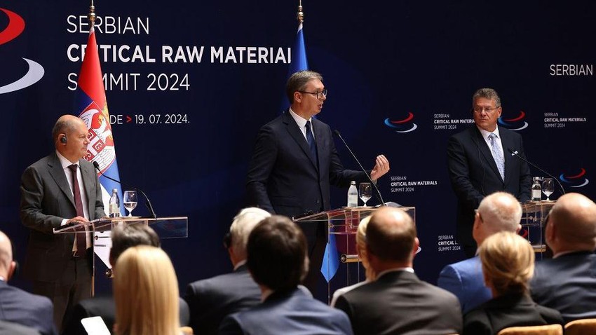 Šolc u Beogradu sa Vučićem na samitu o kritičnim sirovinama, poput litijuma | Foto: Andrej Čukić/ EPA-EFE/REX/Shutterstock