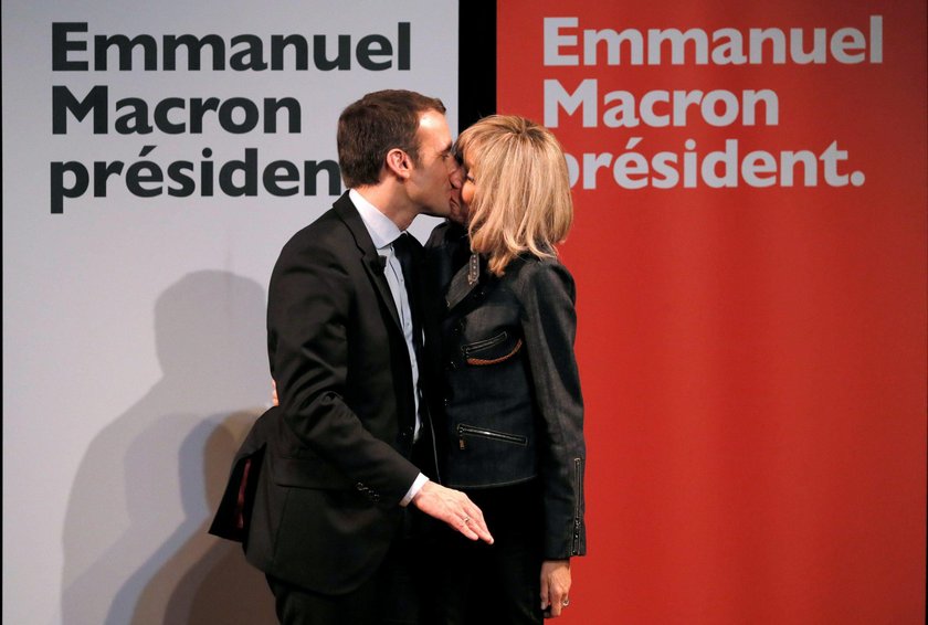 Emmanuel Macron i Brigitte Trogneux