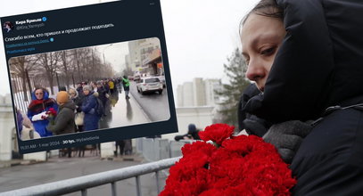 Pogrzeb Nawalnego. Pokazała, co się dzieje przed kościołem. Nagranie niesie się po sieci