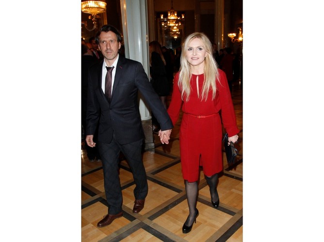 Dziennikarka TVN i Radia ZET Monika Olejnik i Tomasz Ziółkowski.