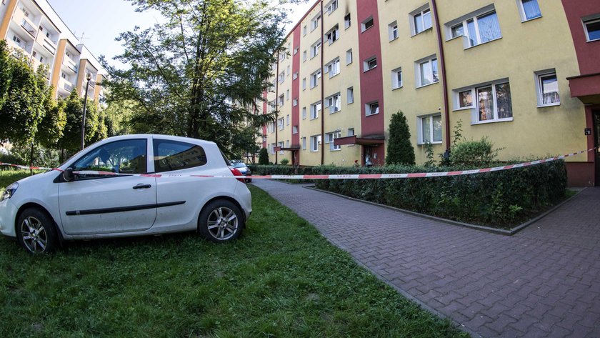 Pożar i zabójstwo na os. Piastów w Krakowie