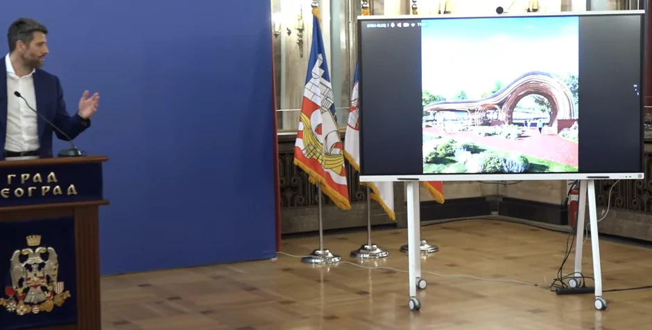 Detalj iz idejnog rešenja za novi Zoo vrt na Adi Ciganliji