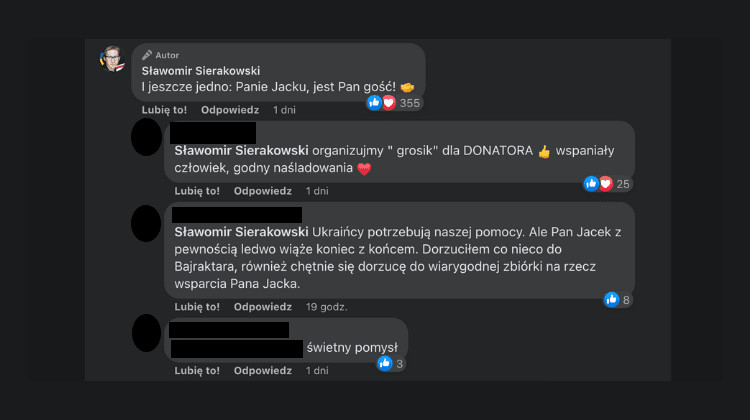 Internauci zorganizowali zrzutkę dla pana Jacka