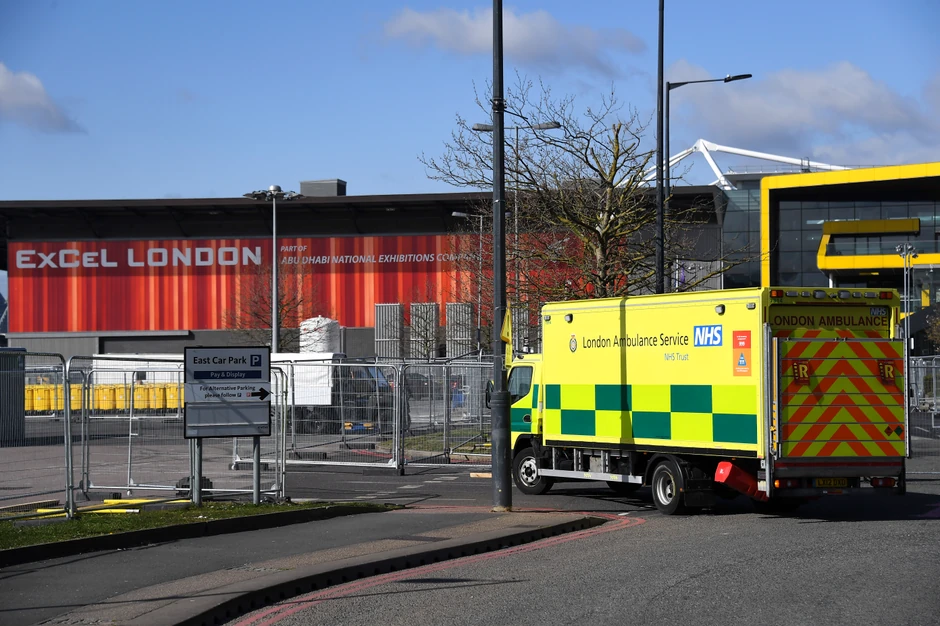 Jedna od privremenih bolnica u Britaniji