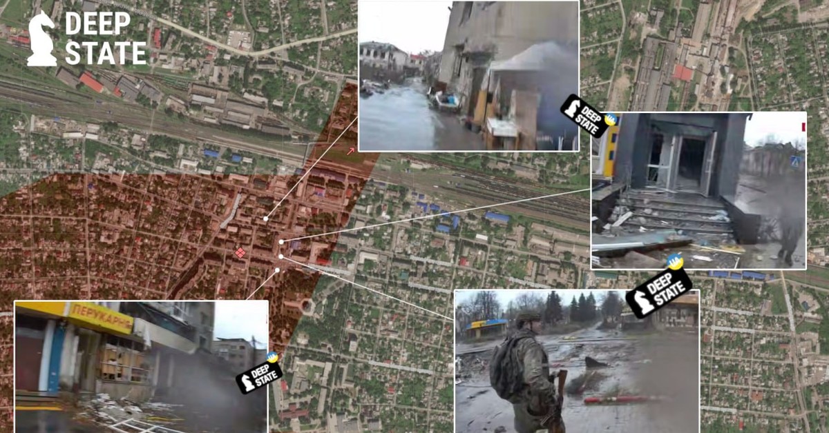 Rosjanie maszerują w centrum Pokrowska! Tymczasem Kijów zaprzecza utracie kontroli.