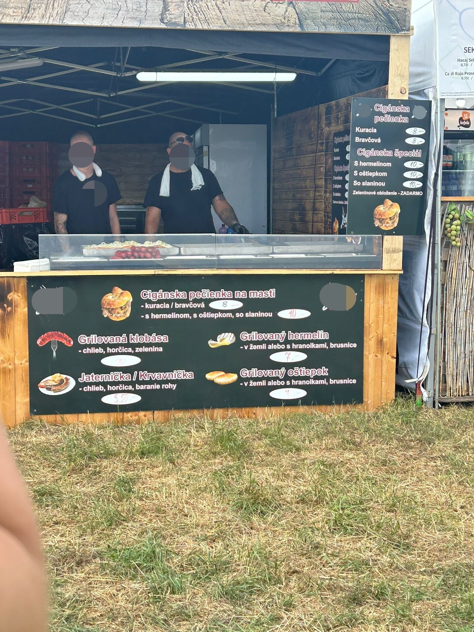Ceny jedál a nápojov na festivale Pohoda.