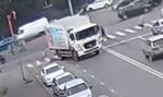 5-latka trafiła pod koła ciężarówki. Wideo