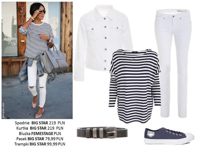 STYLIZACJE z białymi spodniami