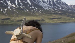 Elena Maci, Self-Portrait with a Whale Backpack, 2018, Fine art photographic print, The Farnesina Collection, Rom