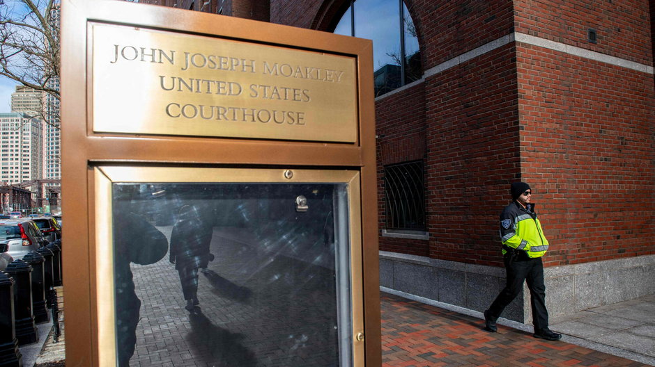 Budynek sądu, w którym 4 marca 2024 r. w Bostonie do winy przyznał się Jack Teixeira