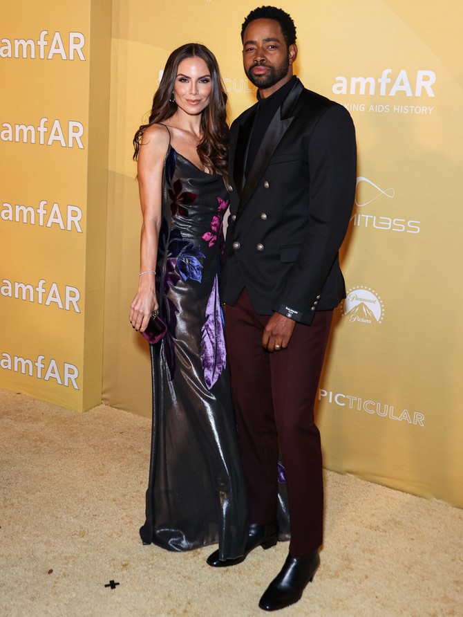 Nina Seničar sa suprugom Džejem Elisom na amfAR gala svečanosti u Los Anđelesu foto: Image Press Agency/NurPhoto/Shutterstock Editorial