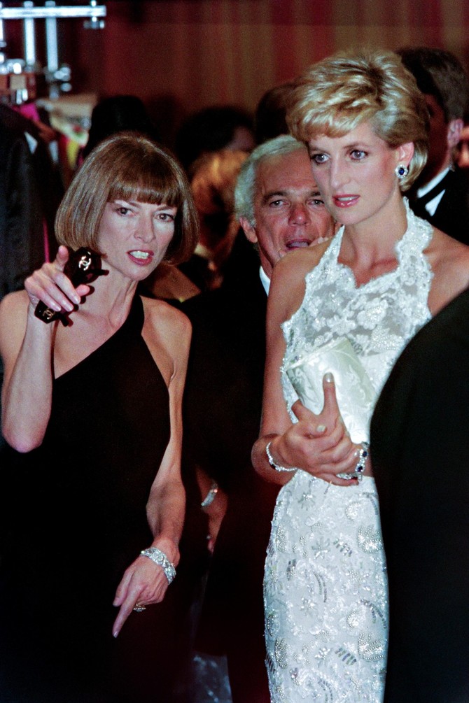 Ana Vintur, Ralf Loren i princeza Dajana 1996. u Vašingtonu
