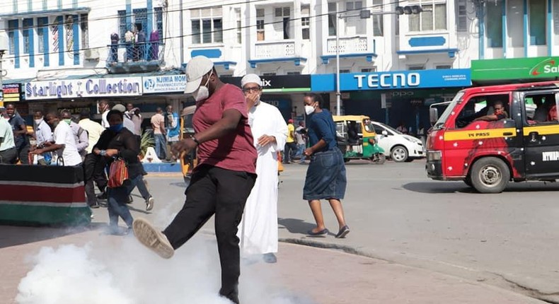 Protests against Covid-19 corruption scandals in Mombasa County