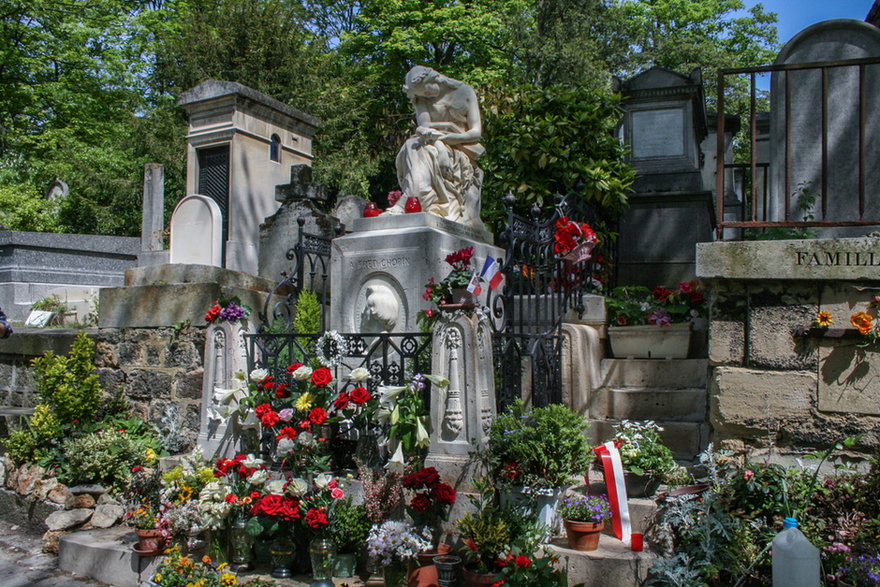 Grób Fryderyka Chopina na Cmentarzu Pere Lachaise