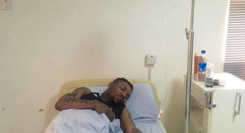 Oritsefemi on sick bed