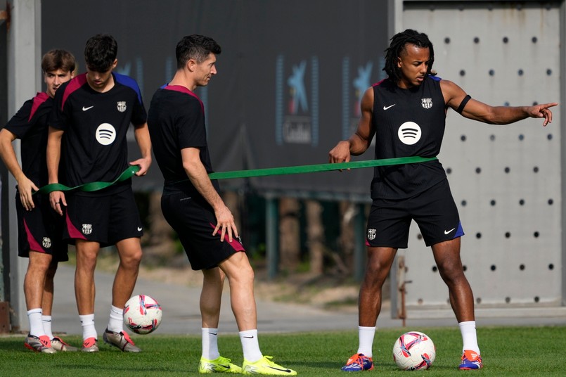 Trening piłkarzy Barcelony