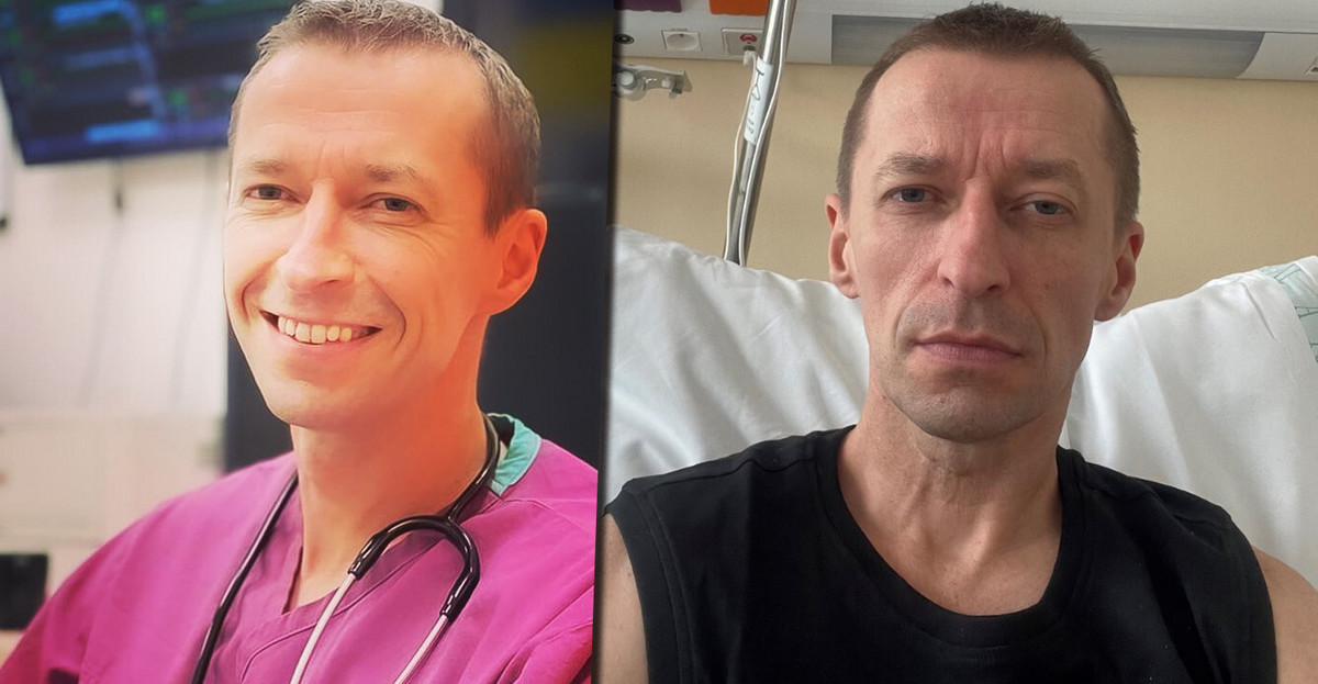43-letni lekarz walczy z rakiem jelita grubego. "Tydzień wcześniej biegał, nic go nie bolało"