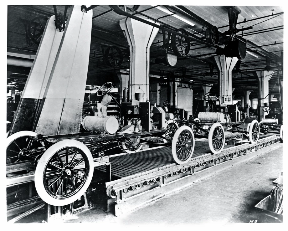 Zakład Forda w 1913 roku