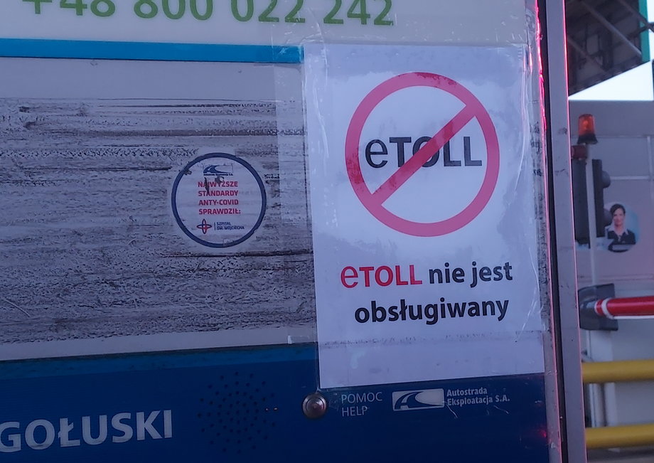 e-Toll "nie jest obsługiwany" na bramkach Autostrady Wielkopolskiej