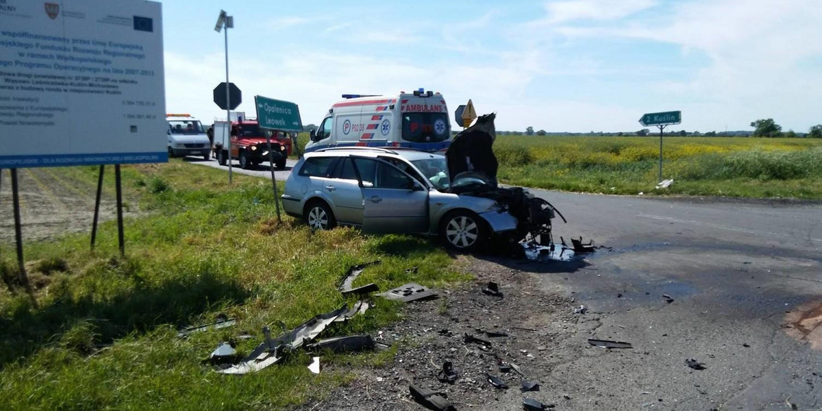 Poważny wypadek. 6 osób rannych, dzieci w szpitalu