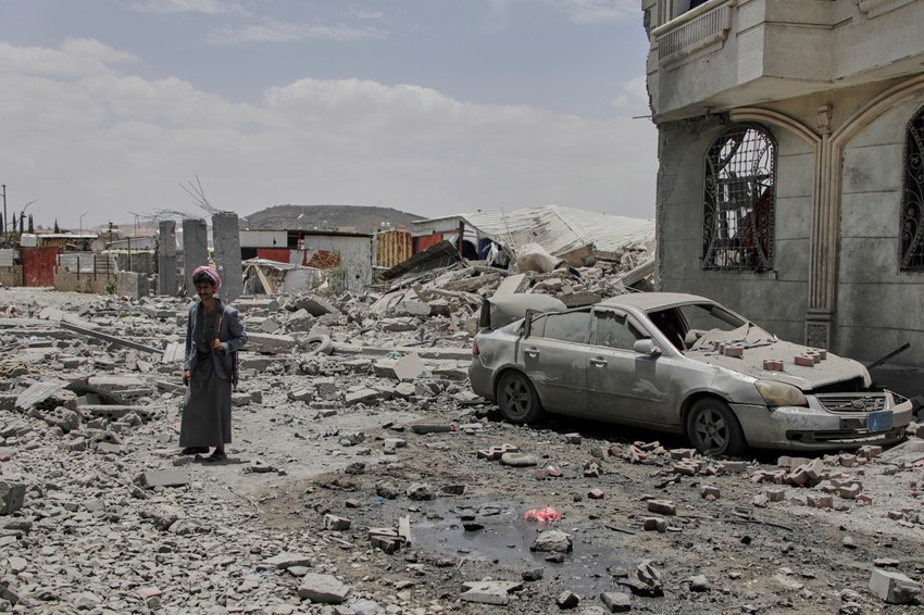 Šteta nakon američkog vazdušnog napada u Sani, Jemen, 27. aprila