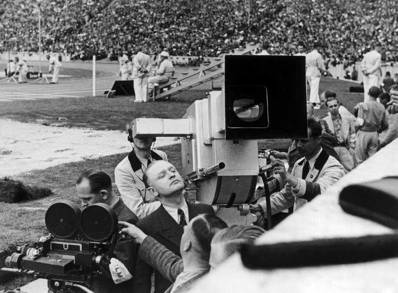 Kamera na igrzyskach w Berlinie w 1936 r.
