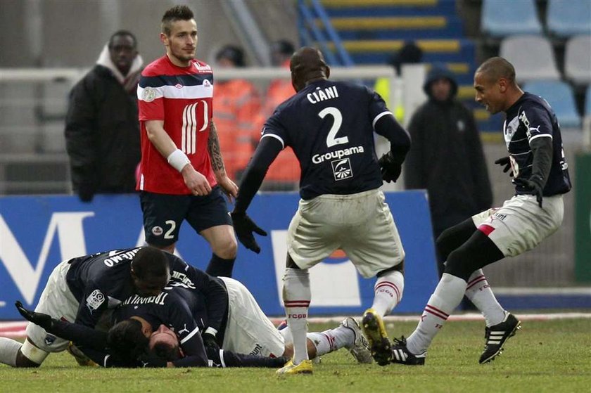 Ludovic Obraniak strzelił dwa gole dla Bordeaux w meczu z Lille, który klub Polaka wygrał 5:4