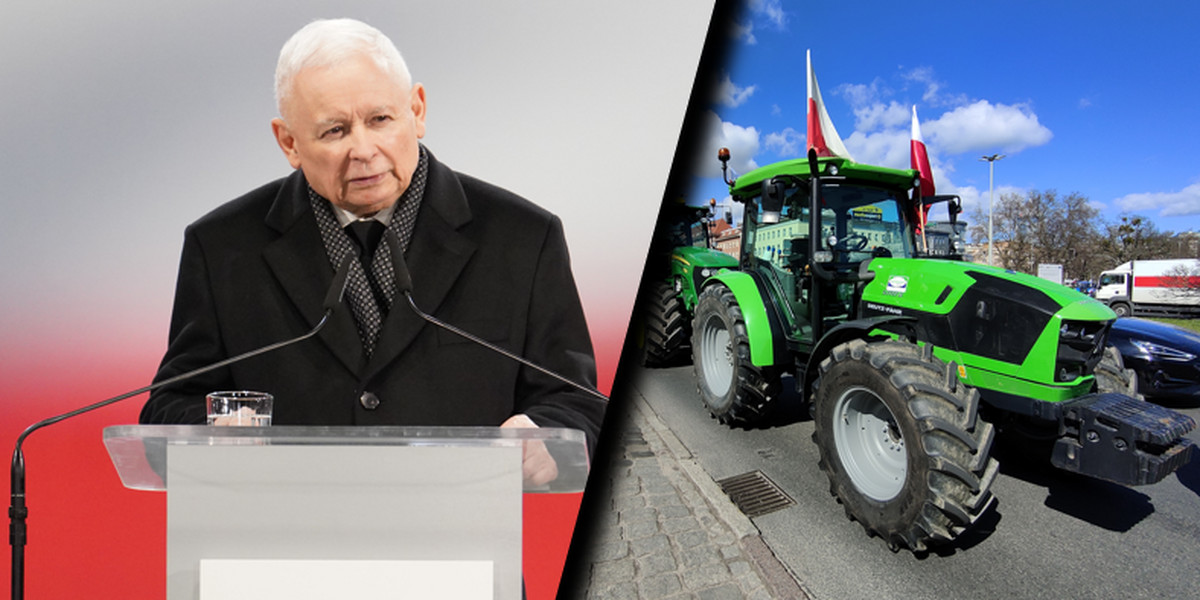 Jarosław Kaczyński chciał opanować rolniczy kryzys. Na razie się to jeszcze nie udało.