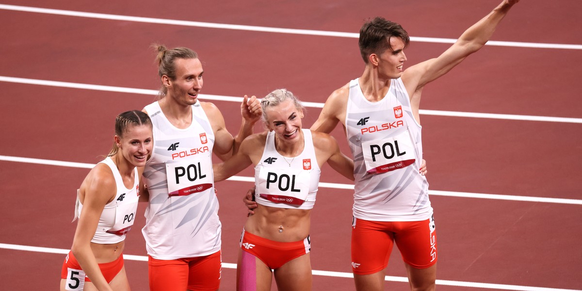 Tokio 2020. Polska sztafeta mieszana 4x400 m zdobyła złoty ...