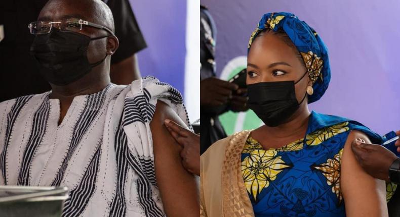 Bawumia, wife take COVID-19 jab publicly