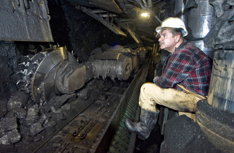 Maszyny górnicze w kopalni Jaworzno