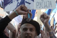 Radical Party pre-election rally in Novi Sad, Serbia 20 April 2016.