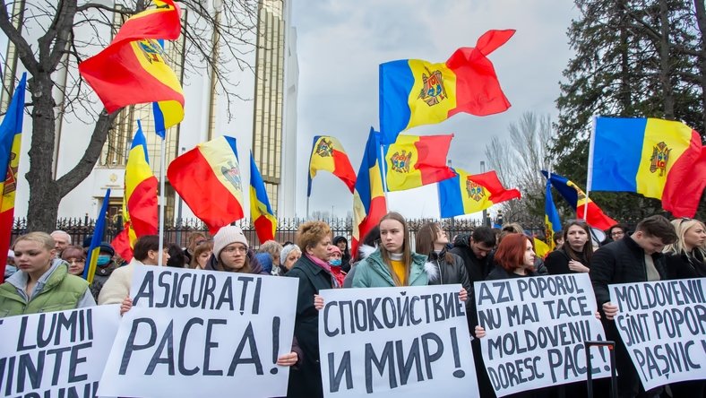 Antyrządowe protesty w Mołdawii, 25 lutego 2023 r. 