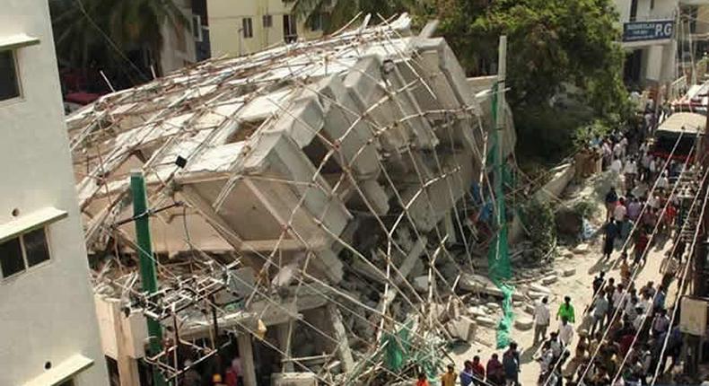 Journalists barred from entering collapsed building site in Banana Island