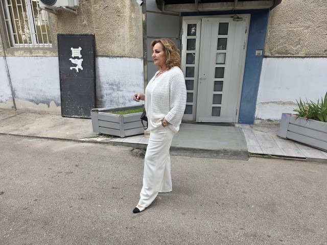 Ana Bekuta na snimanju "Zvezda Granda"