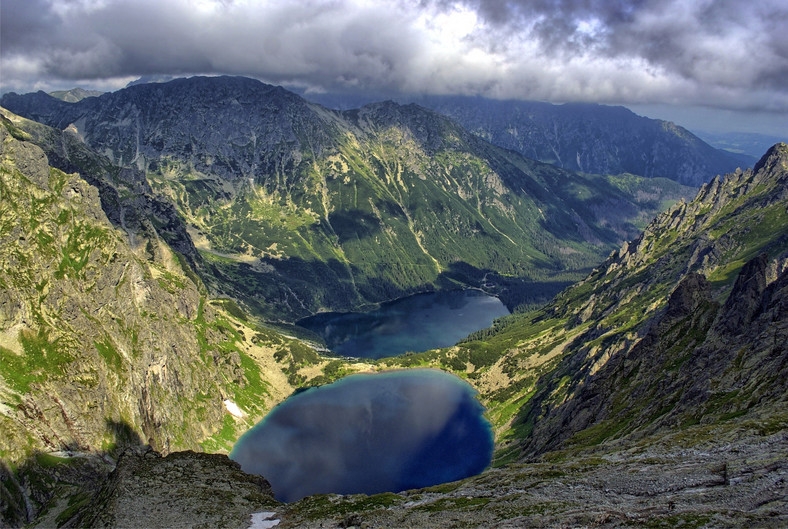 Czarny Staw pod Rysami, Morskie Oko i Bula pod Rysami