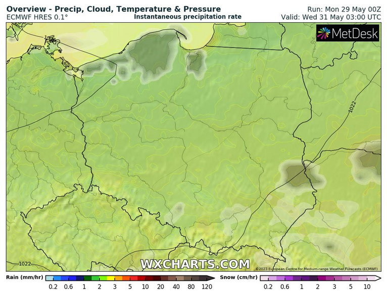 W nocy w całej Polsce będzie pogodnie i bez opadów