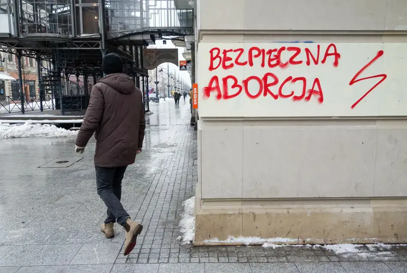 Protest przeciwko rządowej ustawie &quot;Stop aborcji&quot;. 11.03.2021, Łódź. / Piotr Kamionka, East News